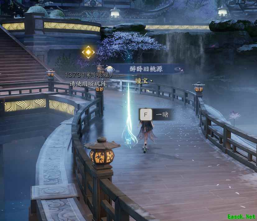 诛仙世界青云门百景游落英楼阁位置在哪