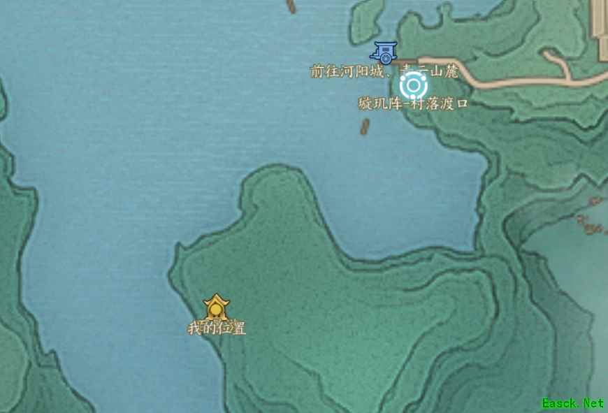 诛仙世界草庙村百景游岸芷汀兰位置在哪