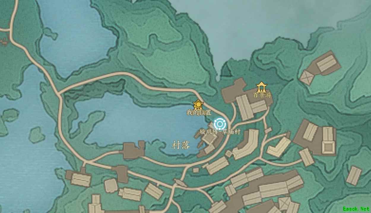 诛仙世界草庙村百景游凡尘话俗趣位置在哪