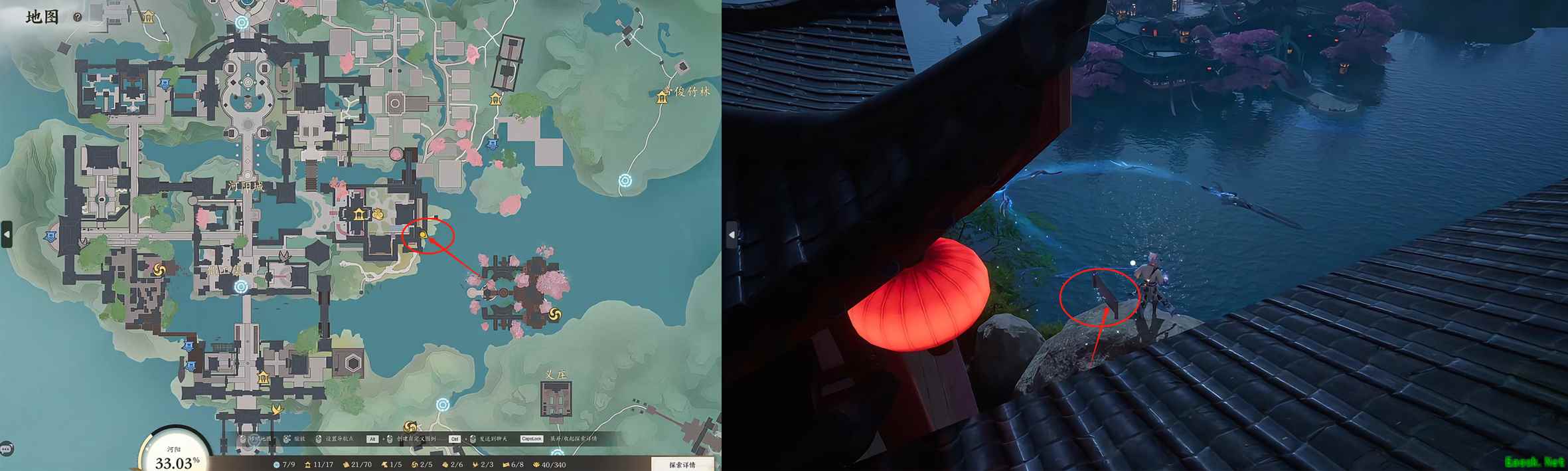 诛仙世界河阳城闲涉丹青歌舞舫位置在哪