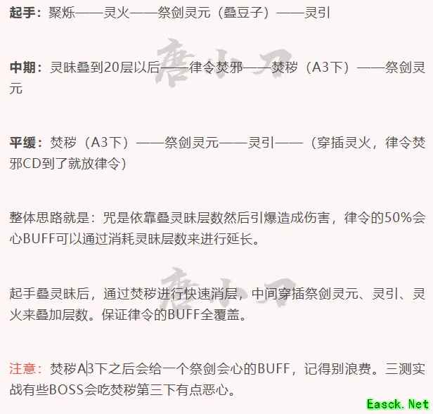 诛仙世界咒焚香输出手法
