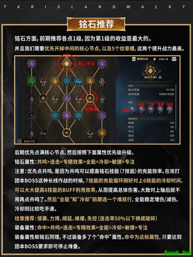 塔瑞斯世界影刃者铭石怎么点