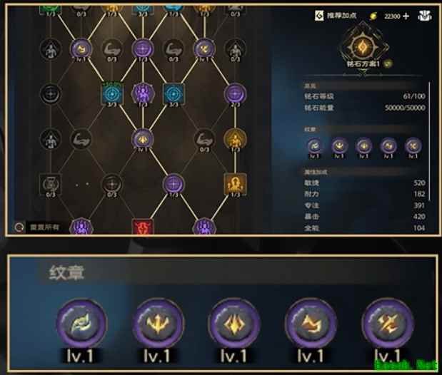 塔瑞斯世界决斗铭石选择推荐