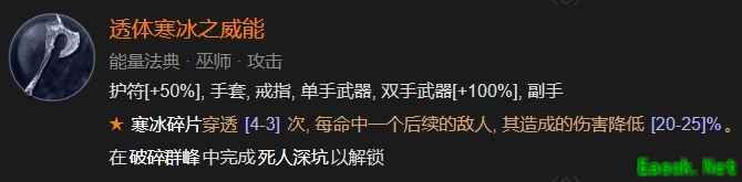 暗黑4透体寒冰之威能怎么解锁
