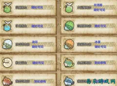 怪物猎人荒野全环境生物 怪猎荒野1.0全环境生物收录