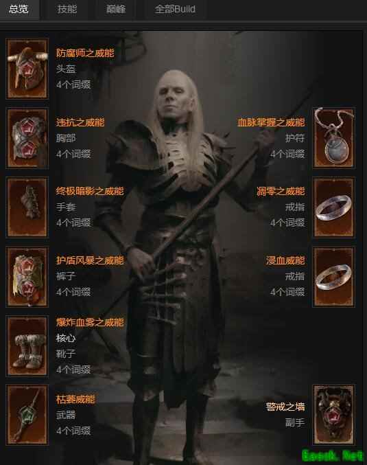 暗黑4暗影死灵S1终局BD怎么搭配