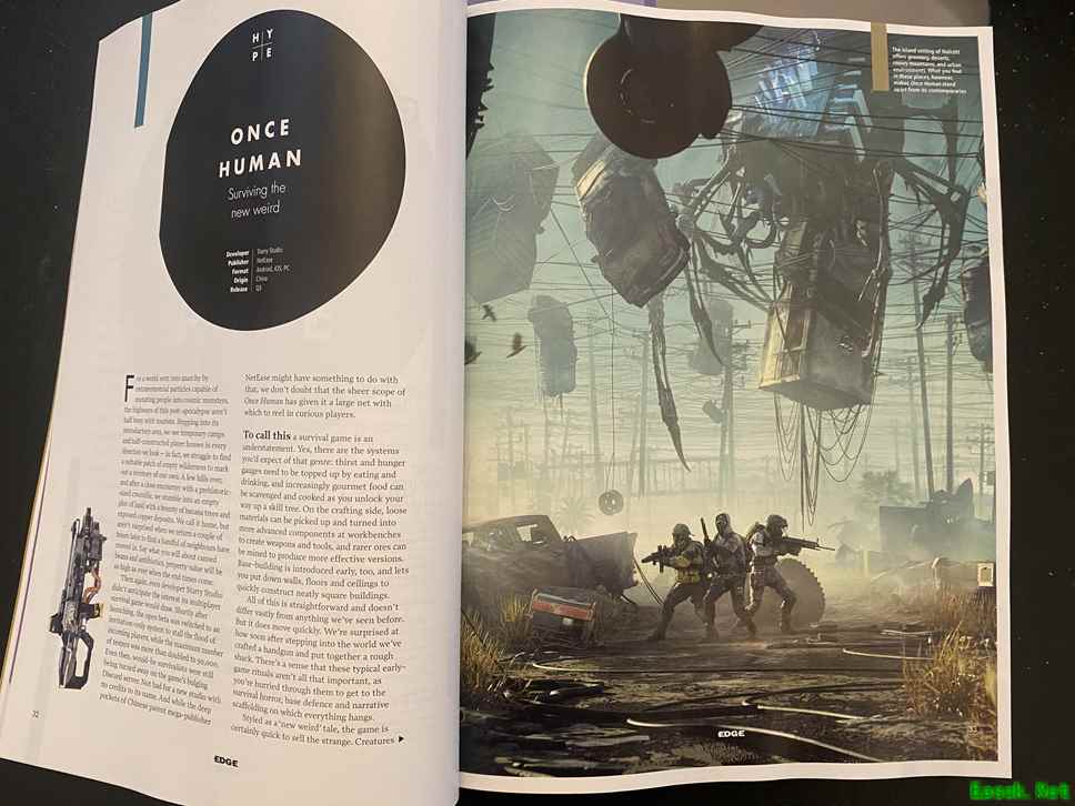 期待值拉满！国产游戏《七日世界》登上英国知名游戏杂志《EDGE》