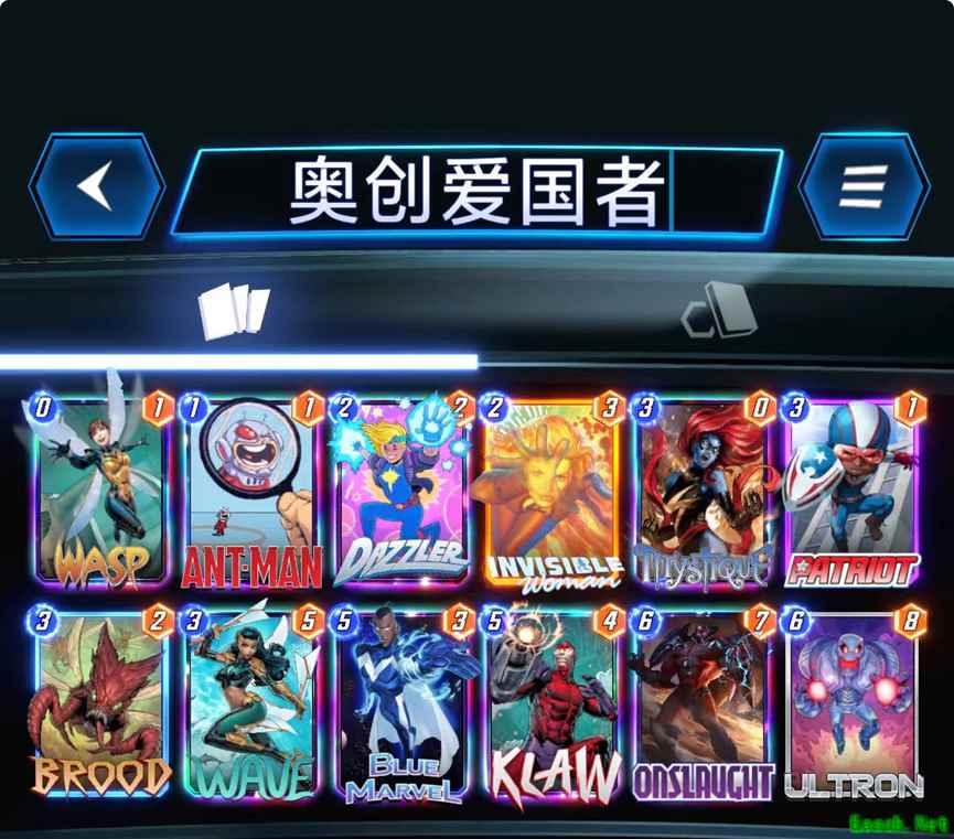 漫威终极逆转奥创爱国者卡组推荐