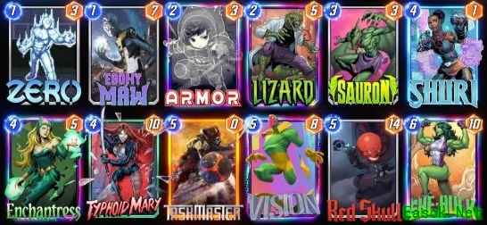 漫威终极逆转苏睿卡组推荐