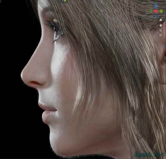 超精细3D爱丽丝面部模型曝光