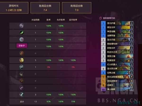 《炉石传说》船歌骑上分卡组分享