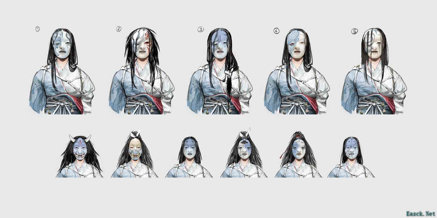 探索《AC影》奈绪江面具的艺术演变：粉丝热议早期概念图欣赏