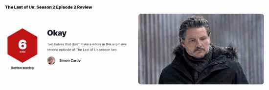 《最后生还者》第二季第二集评分出炉引发争议