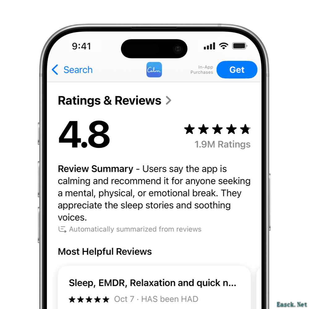苹果iOS 18.4新增App Store用户评论智能总结功能