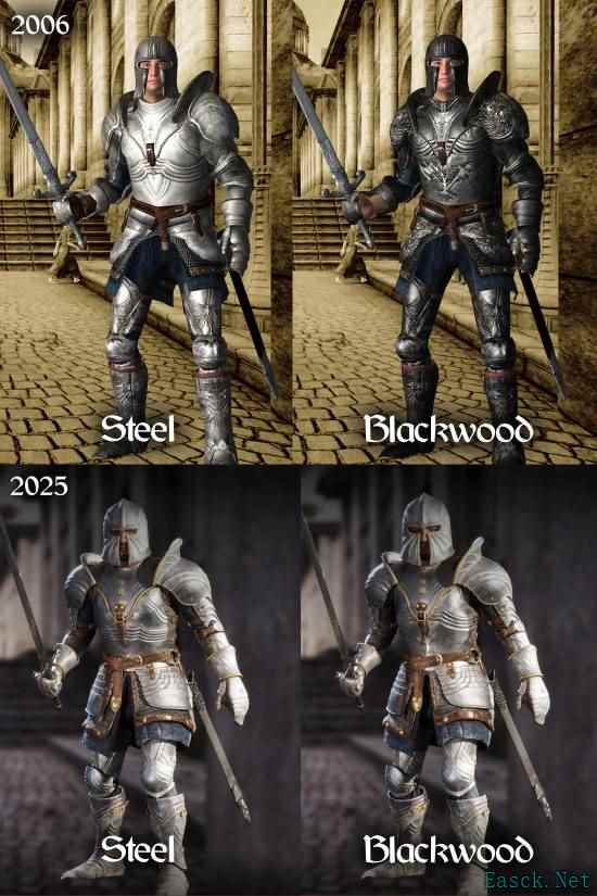 上古卷轴4RE反向升级！盔甲颜色没弄对遭吐槽！