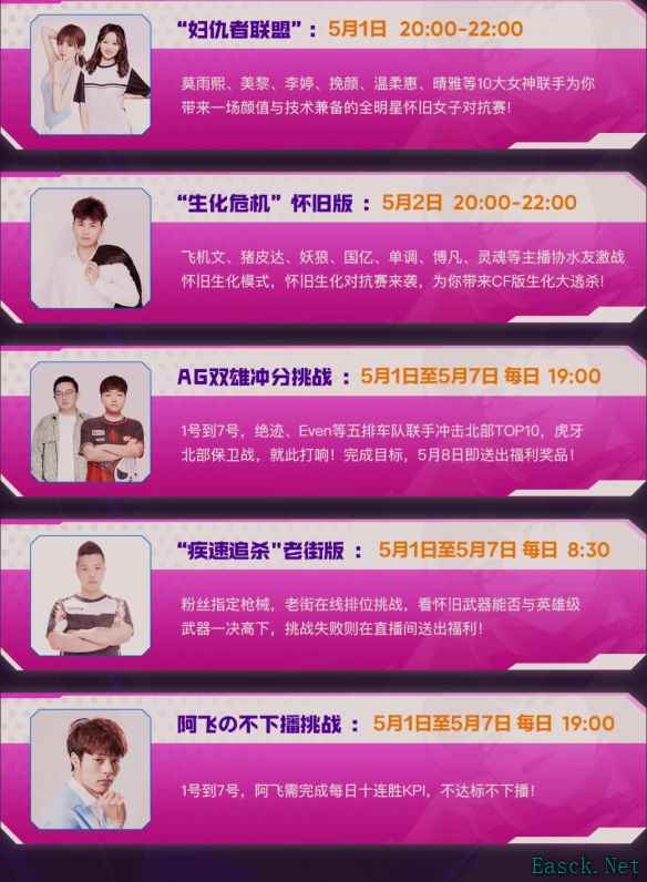 穿越火线虎牙五一火线狂欢节活动是什么