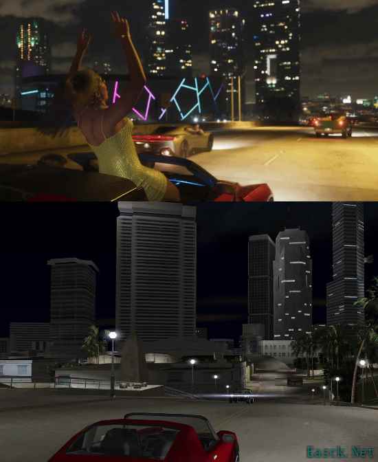 GTA6预告对比罪恶都市引热议