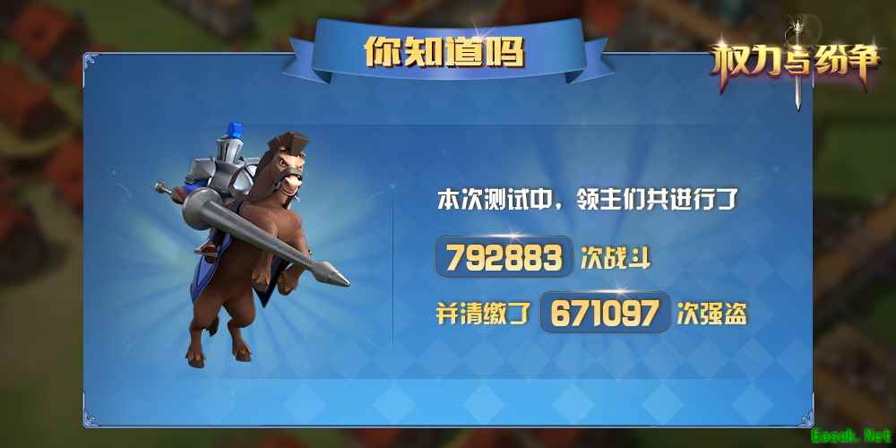 《权力与纷争》二测圆满结束，趣味数据大盘点