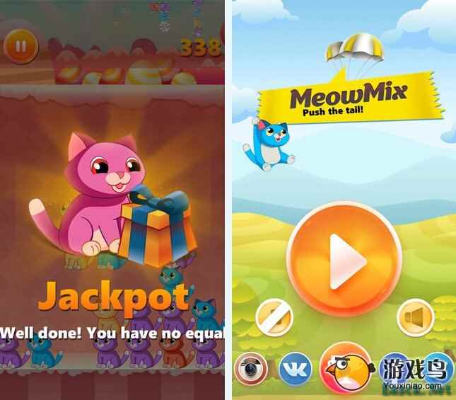 可爱益智三消新作《猫咪混消》上架IOS平台