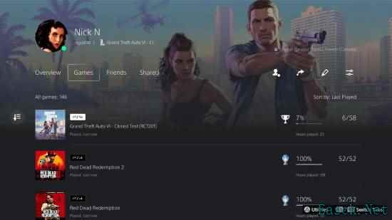 有人已经在PS5上玩到《GTA6》了？博主：一眼假