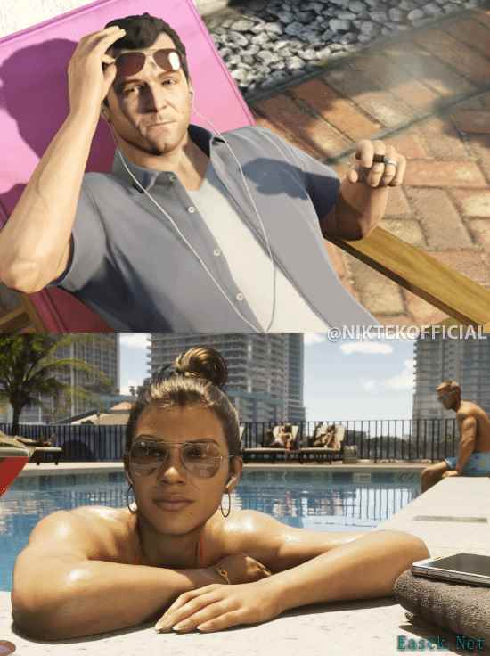 《GTA6》与前作相似画面对比：R星这恐怖的技术力!