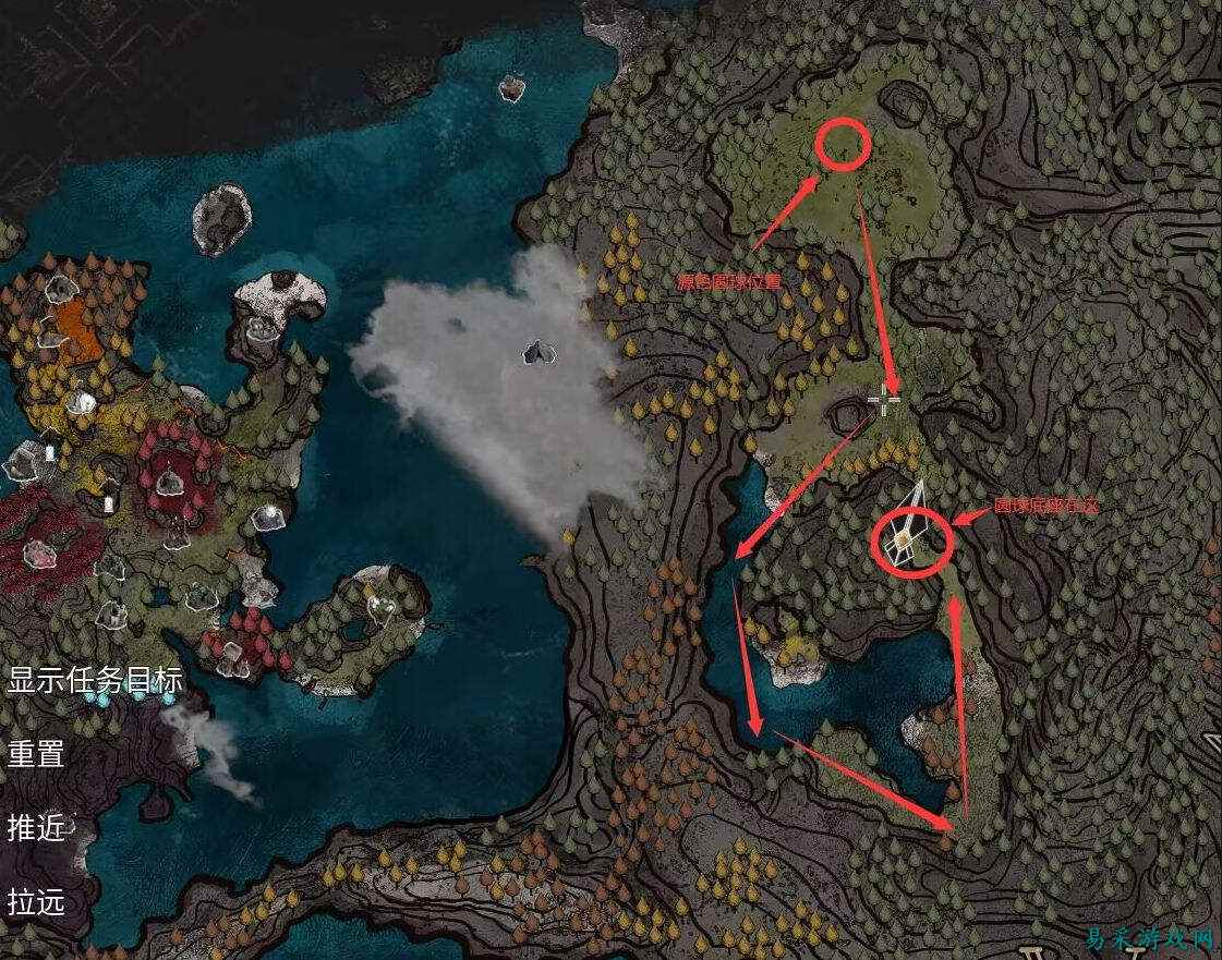 光与影33号远征队源色圆球底座位置分享 光与影33号远征队源色滚球可以推到哪