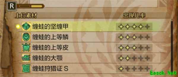 怪物猎人荒野缠蛙的上等皮获取方法分享