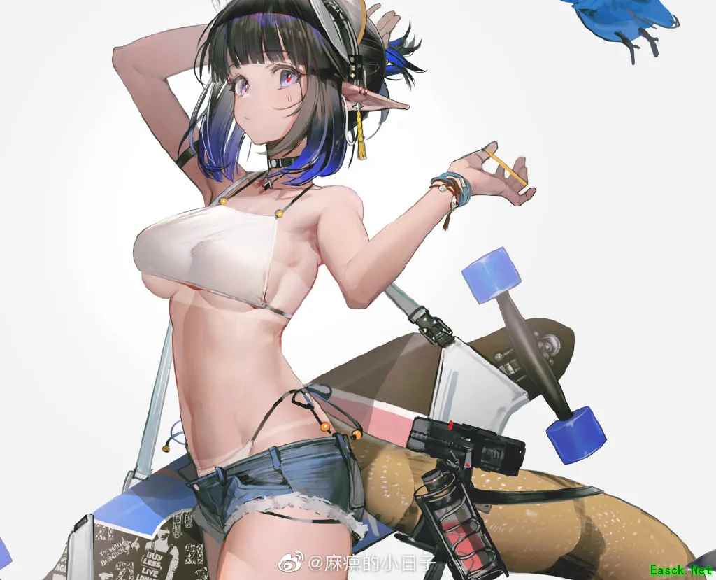 明日方舟：小日子老师新绘图引热议 晒痕泳装让众多刀客塔心肺停止