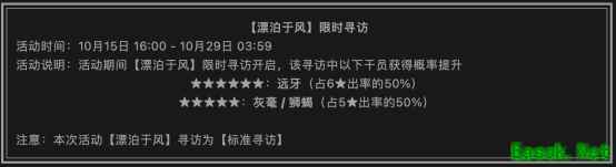 明日方舟：漂泊于风卡池分析
