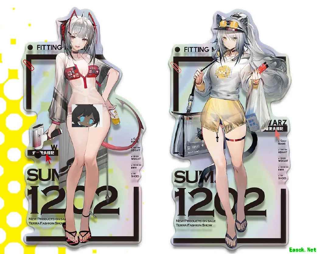 明日方舟：干员泳装立牌引热议 希望实装皮肤 小日子老师火力全开