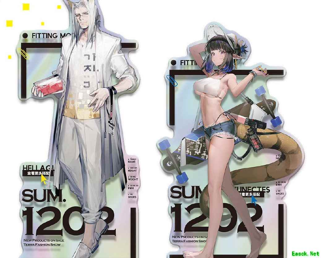 明日方舟：干员泳装立牌引热议 希望实装皮肤 小日子老师火力全开