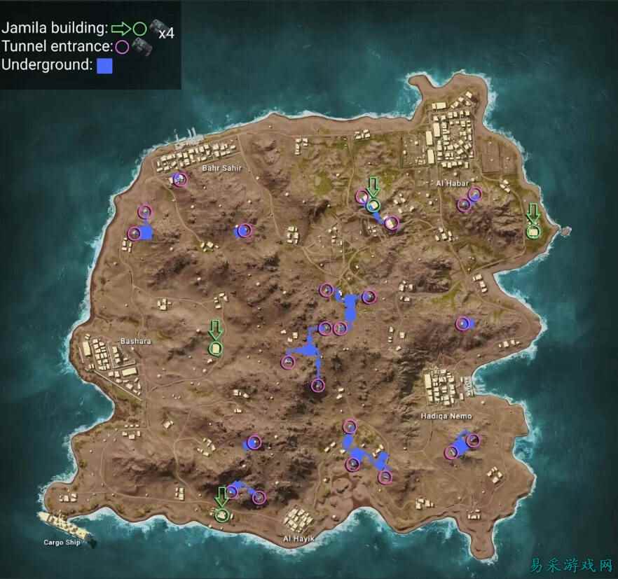 绝地求生地图刷车及密室点位分享 PUBG地图密室及车辆刷新点位一览