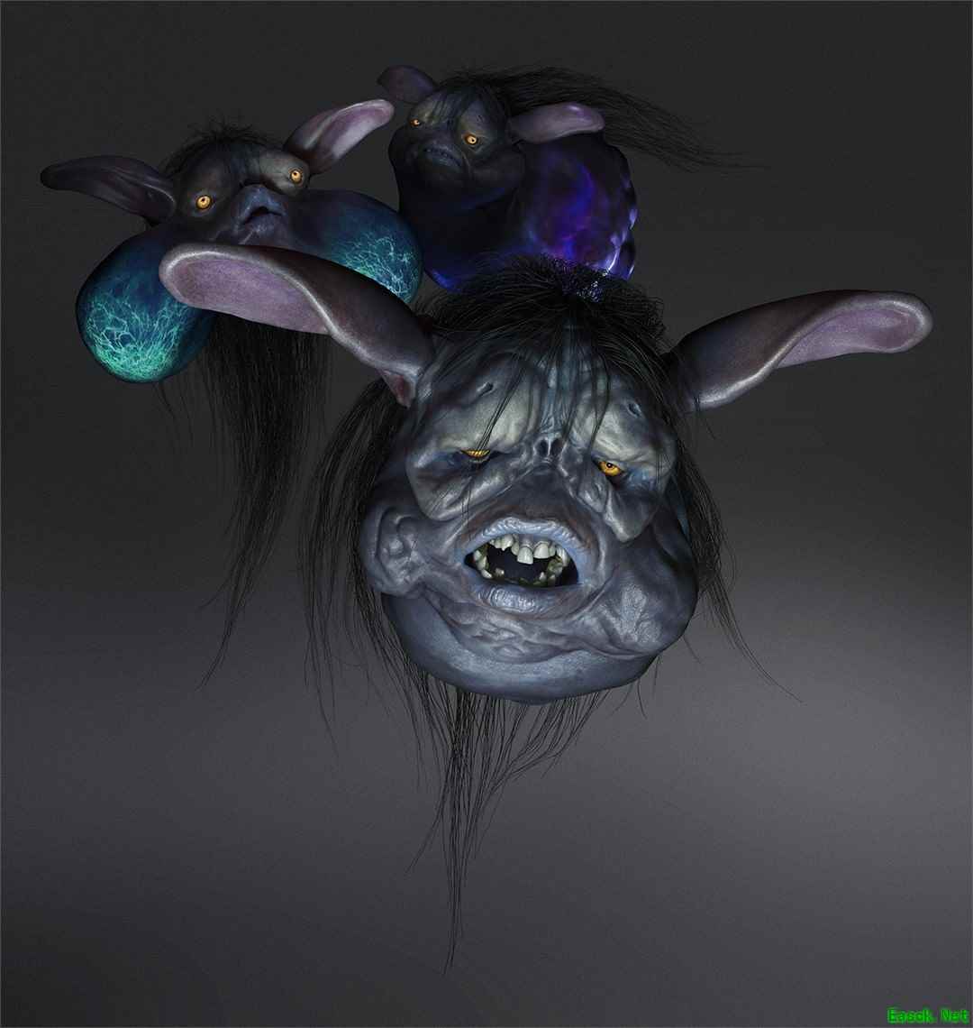 青白异界幻魔“首灯”与“大唾拉”现身