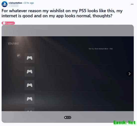 PS愿望单超百款显示异常,用户反馈频繁