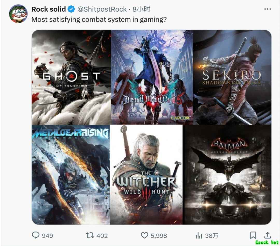 海外玩家热议最佳战斗系统游戏