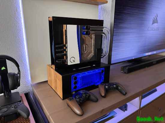 玩家晒超帅定制水冷PS5：获赞堪称艺术！