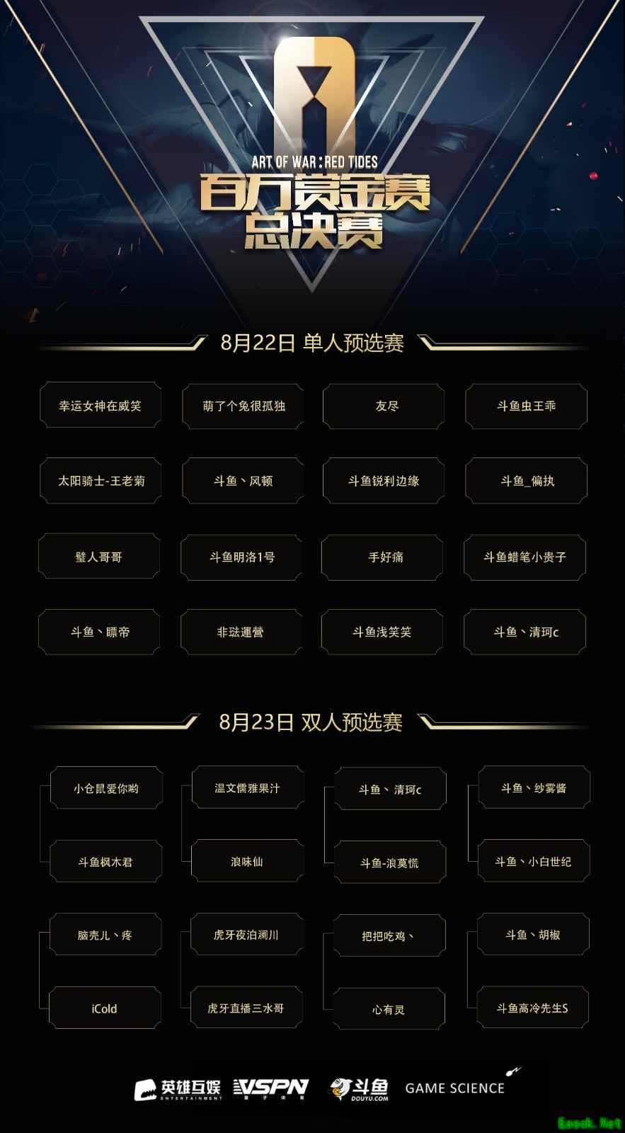 8月22日《赤潮自走棋》百万赏金赛总决赛正式打响！ 