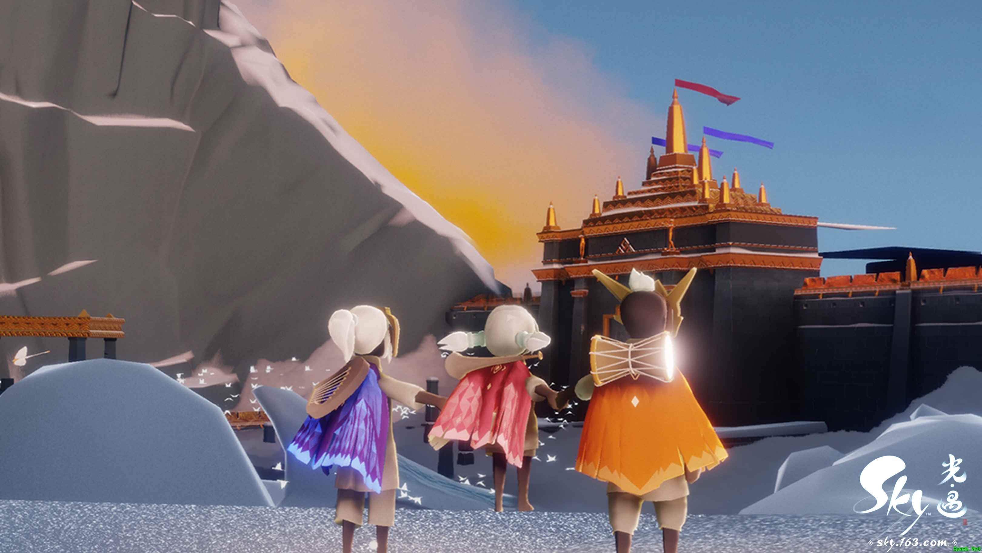 《Sky光·遇》定制中秋贺图，与你于云国摘星赏月
