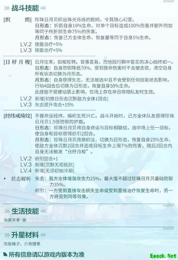 《食物语》珍珠日月贝技能强度分析