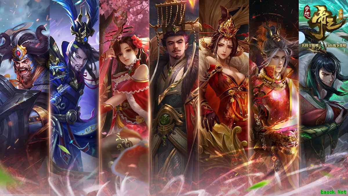 关公VS秦琼！《梦想帝王手游》28日首测历史名将一览