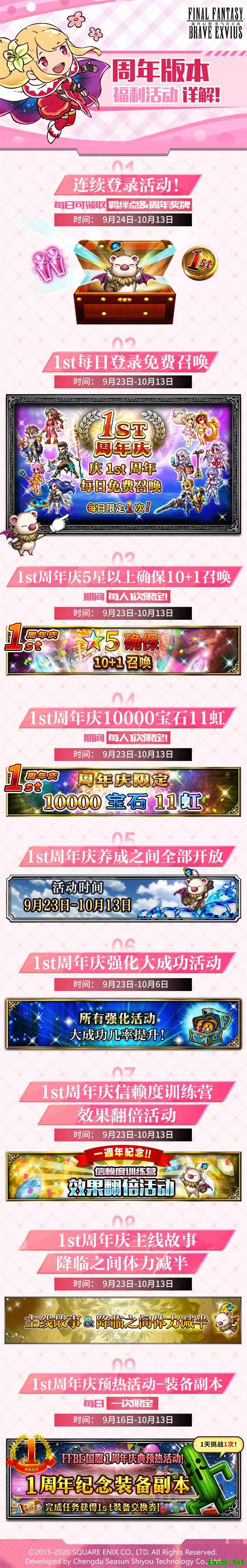 FFBE圣子降临联动开始 周年庆福利拉满诚意十足