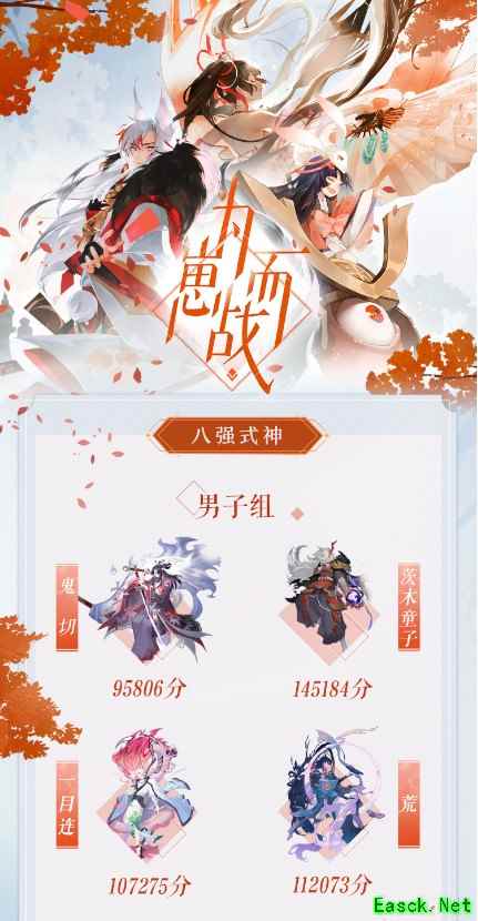 为崽而战8进4赛程开启，式神对决名单奉上！