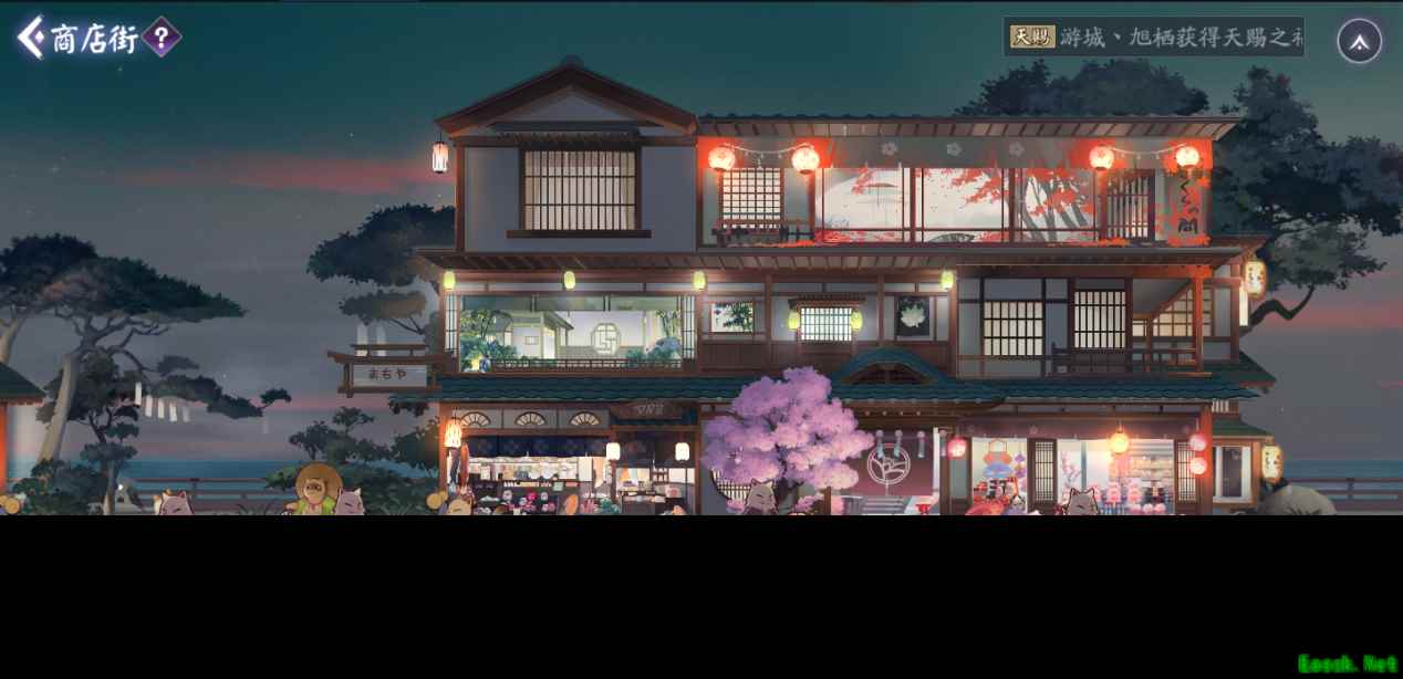 日式商店街的烟火气，八一八《阴阳师：百闻牌》里的商店街
