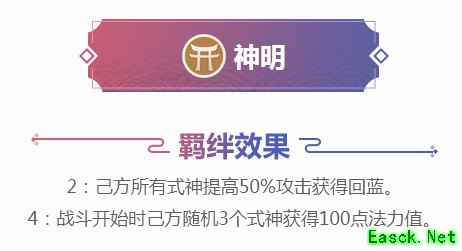 《阴阳师智走棋》神明羁绊效果及神明式神介绍