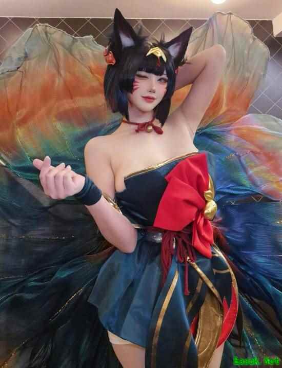 韩国Coser Yasal棕色尘埃2奶牛角色COS清新自然引关注