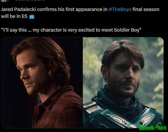 杰瑞德·帕达里克加盟黑袍纠察队第五季,引发粉丝热议