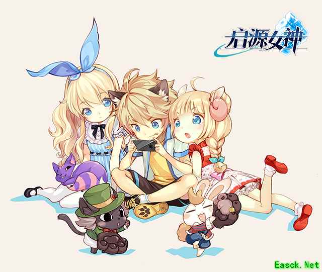 动漫风3DMMORPG手游《启源女神》今日开测