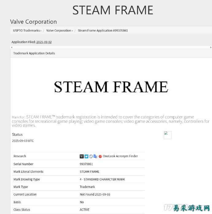 V社注册新商标Steam Frame，或重返游戏主机市场