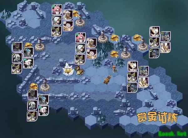 《剑与远征》梦魇支配者埃兹赏金试炼之地通关路线图一览