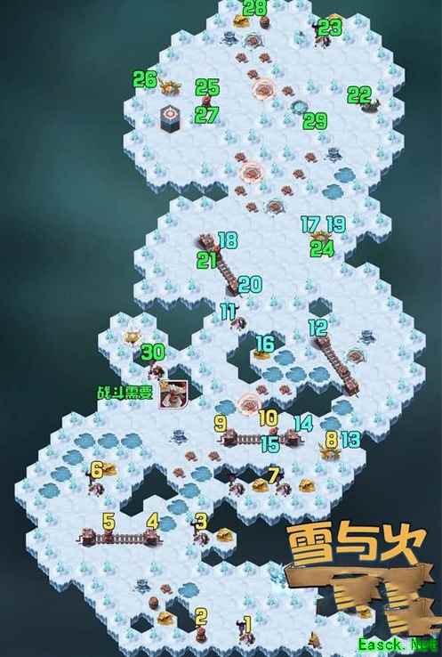 《剑与远征》雪与火通关路线图一览2022